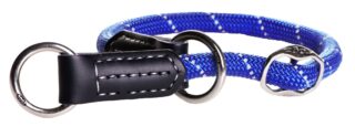 Kaelarihm Rogz Rope Medium 9mm reguleeritav 30-35cm, sinine helkur