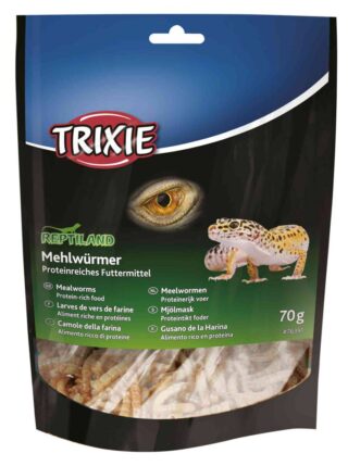 Reptiilidele Mealworms dried 70g/jahuussid kuivatatud