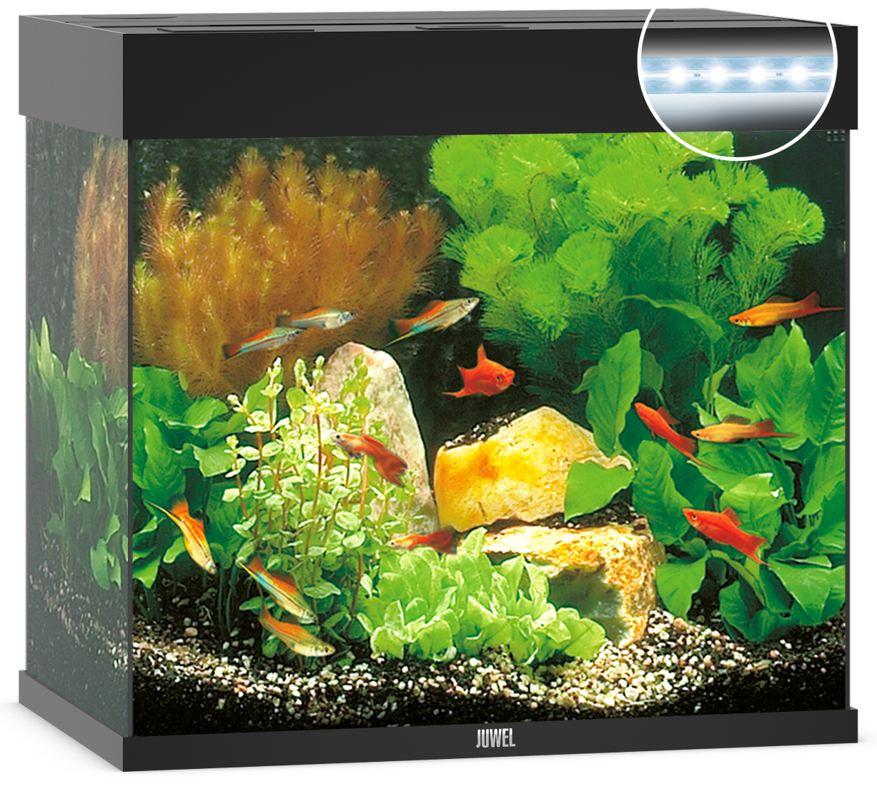 Akvaarium Lido LED 120 L must