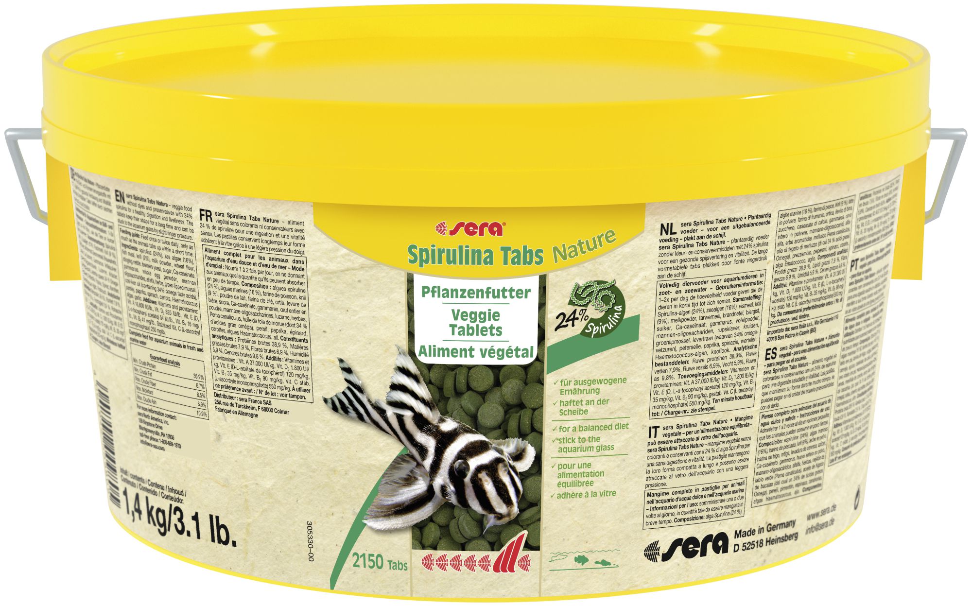 Sera Spirulina Tabs Nature 2,2L/1.4kg