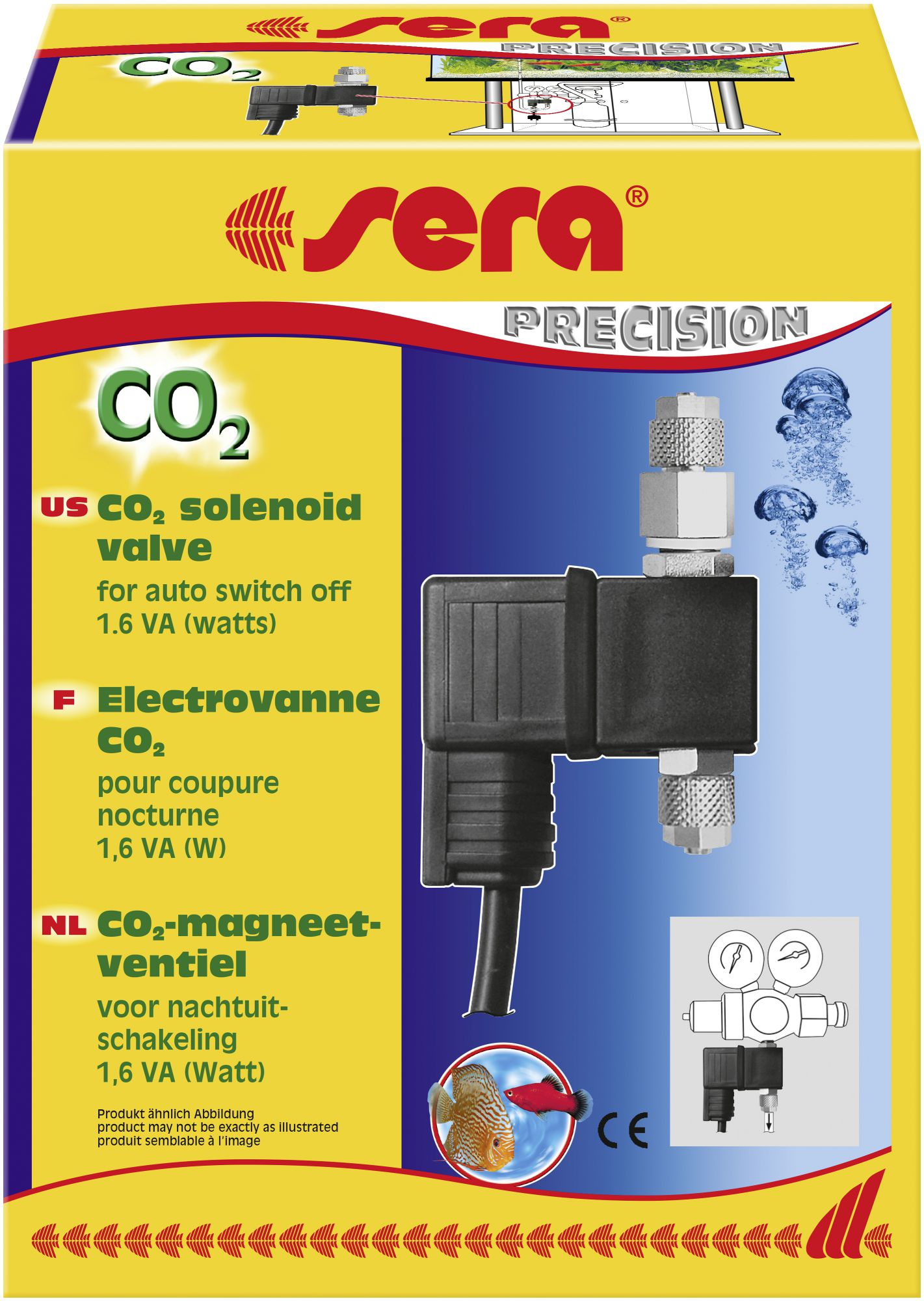 sera CO2 solenoidventiil 2 W 1 tk.