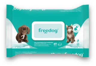 Freedog kloorheksidiiniga puhastuslapid lemmikule 40tk