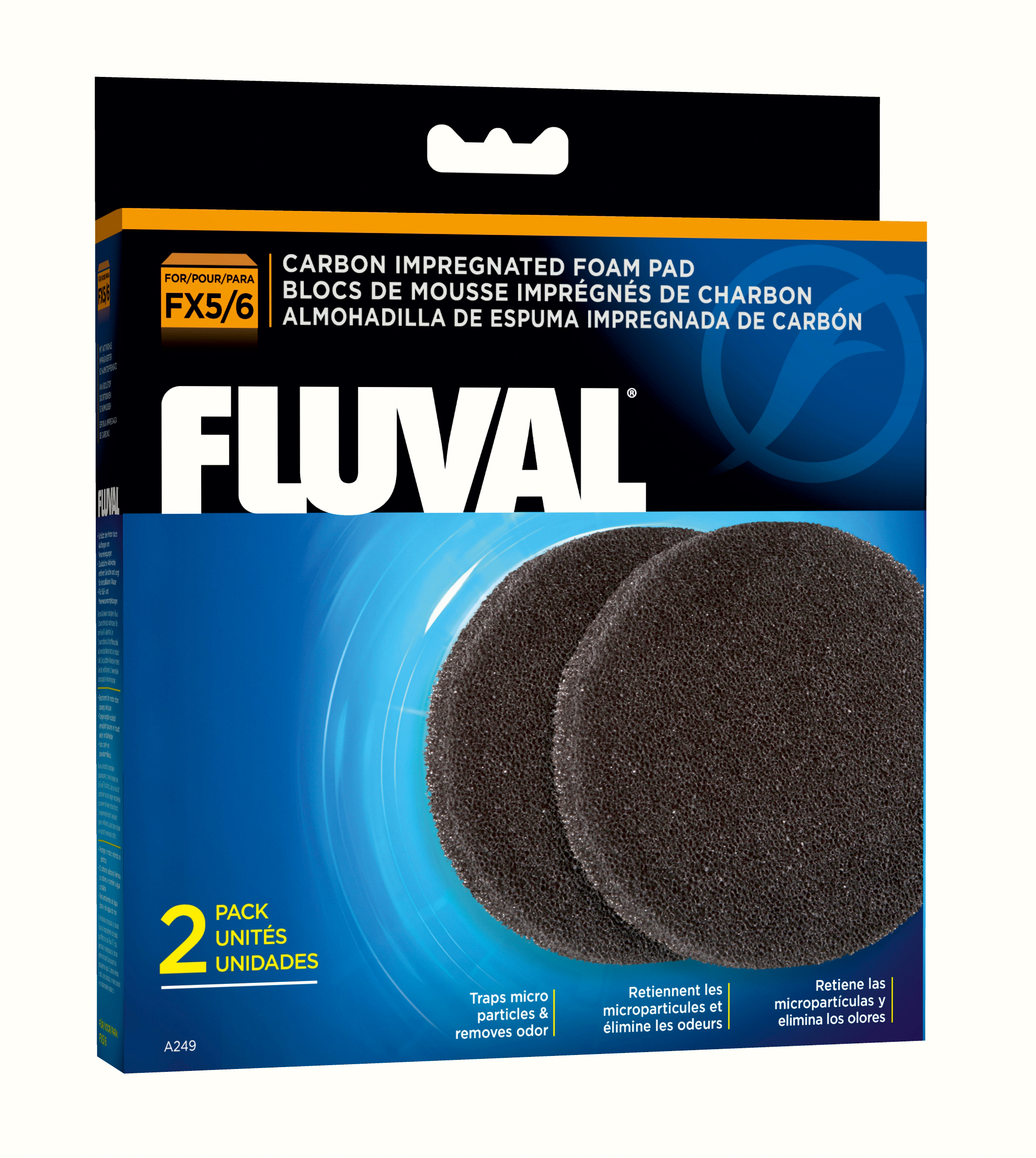 Filtrielement Fluval Carbon Foam filtrile FX5/FX6 2tk