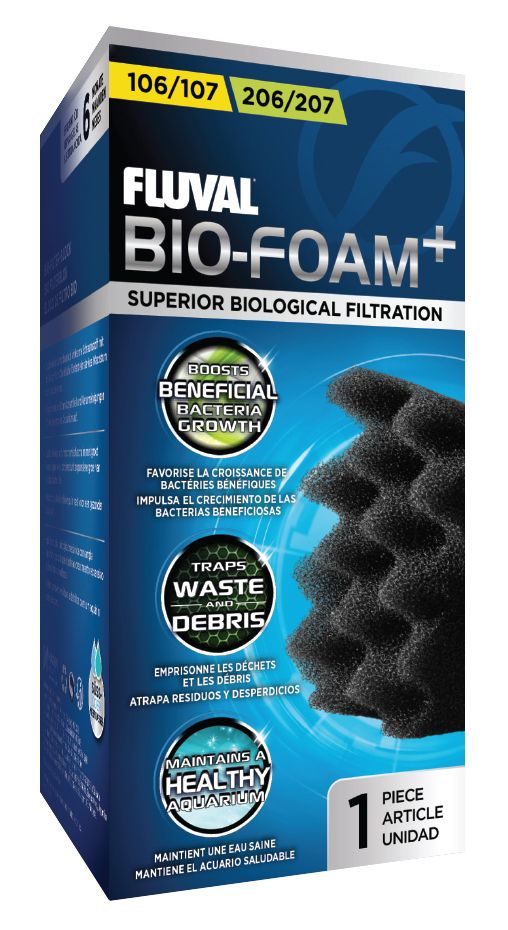Filtrielement Bio-Foam+ filtrile Fluval 106/107 206/207 must A236