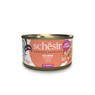 Schesir Complete Nutrition lõhega puljongis 85g kassikonserv