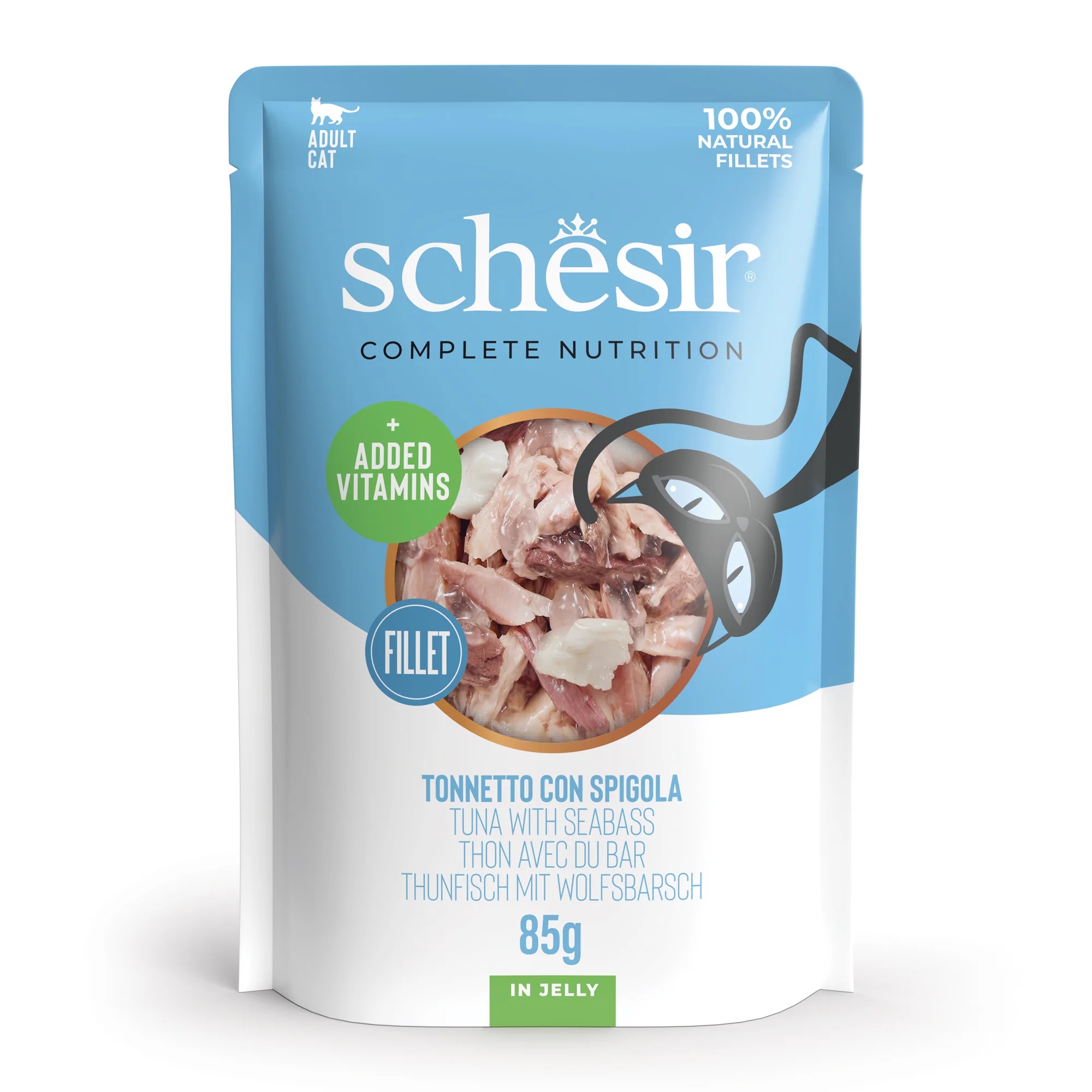 Schesir Complete Nutrition tuunikala meriahvenaga tarretises 85g kassikonserv