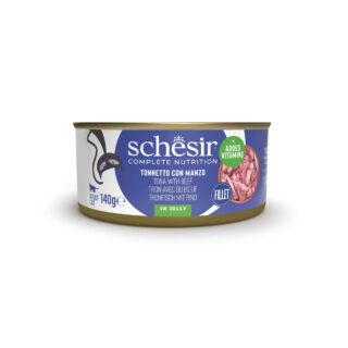 Schesir Complete Nutrition tuunikala veiselihaga tarretises 140g kassikonserv