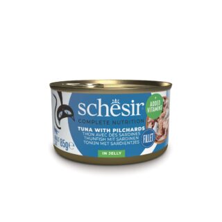 Schesir Complete Nutrition tuunikala sardiinidega tarretises 140g kassikonserv