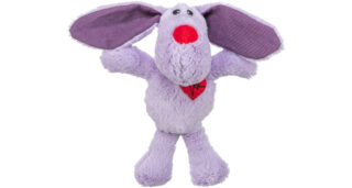 Koera mänguasi Koer, plüüs, 28 cm, lilla