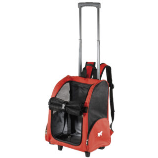 Transpordikott ratastega Trolley 32 x 28 x 51 cm punane