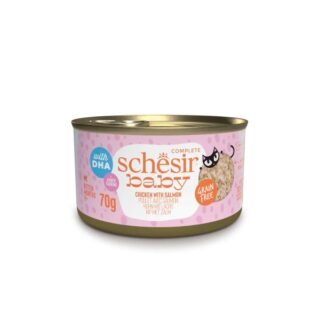 Schesir Baby Cat kanaliha + lõhe 70g konserv kassipoegadele