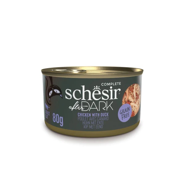 Schesir After Dark kanaliha + part puljongis 80g kassikonserv