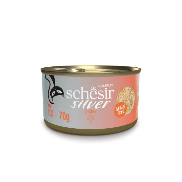 Schesir Silver Cat kanaliha konserv eakatele kassidele 70g