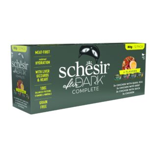 Schesir After Dark multipakk puljongis 12x80g kassikonserv