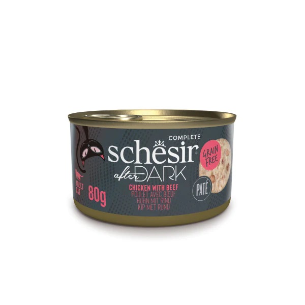 Schesir After Dark kanaliha + loomaliha pasteet 80g kassikonserv