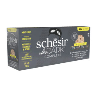 Schesir After Dark multipakk pasteet 12x80g kassikonserv