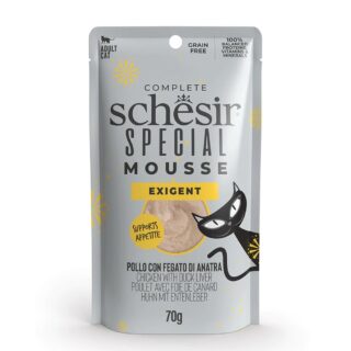 Schesir Special Exigent kanaliha + pardimaks ja muna 70g kassikonserv