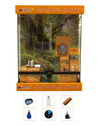 Klaasist terraarium Sleek Topical Kit TK30 465x465x610mm