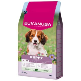 EUKANUBA Puppy lambaliha ja riisiga väikestele ja keskmistele koertele 12 kg