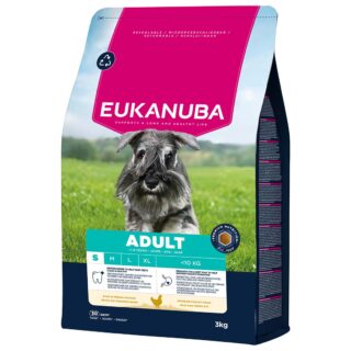 EUKANUBA Adult kanalihaga väikestele koertele 3 kg