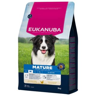 EUKANUBA Mature kanalihaga keskmistele koertele 3 kg