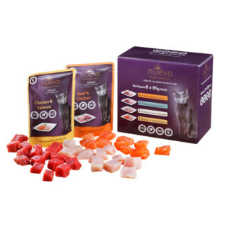 Täissööt (konserv) NUEVO Super-Premium kassidele - multipakk 8x85g