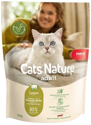 Mera Cats Nature Adult kuivtoit kassidele lambalihaga 2kg