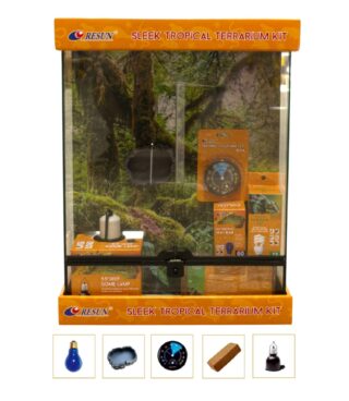 Klaasist terraarium Sleek Topical Kit TK10 305x305x457mm