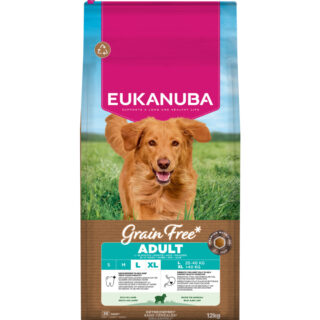 EUKANUBA Adult lambalihaga suurtele koertele teraviljavaba 12 kg