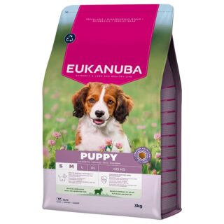 EUKANUBA Puppy lambaliha ja riisiga väikestele ja keskmistele koertele 3 kg