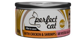 Täissööt (konserv) Perfect Cat kana ja krevettidega kastmes 80g