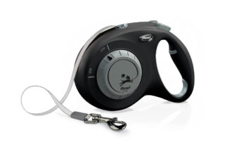 Jalutusrihm flexi Select 7m Lint must/tume hall