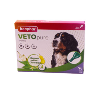 Beaphar VetoPure SpotOn Dogs >15kg N3 tilgad ektoparasiitide vastu - koer