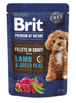 Brit Premium Lamb & Green Peas in Gravy märgtoit koertele 85g