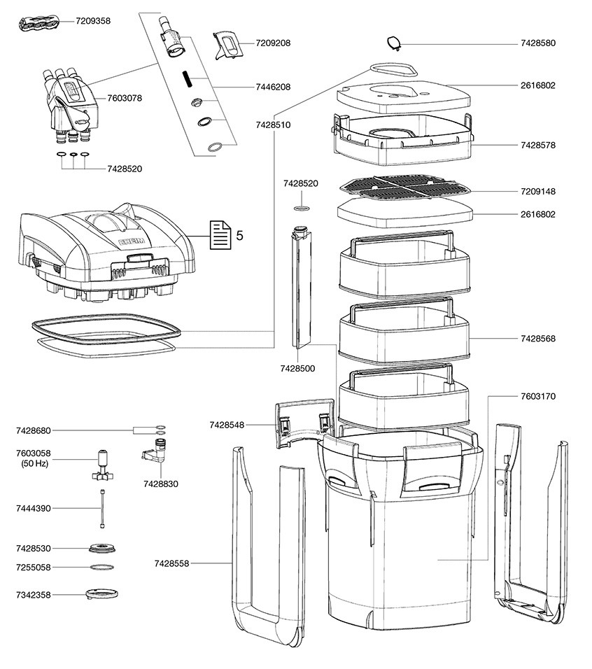 Akvaariumi välisfilter Eheim professionel 3 1200XLT