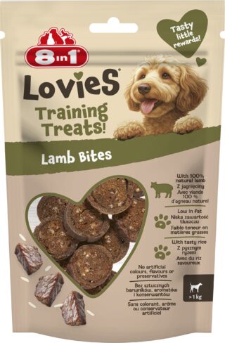Koera maius 8in1 Lovies Training Treats Lamb Bites 90g