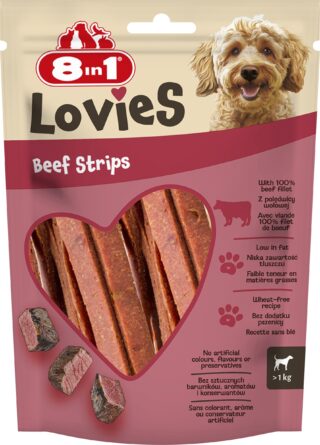 Koera maius 8in1 Lovies Beef Strips 80g