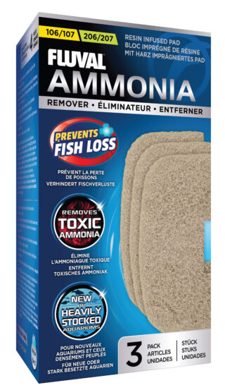Filtrielement Fluval Ammonia filtrile 106/107 206/207 3tk A257