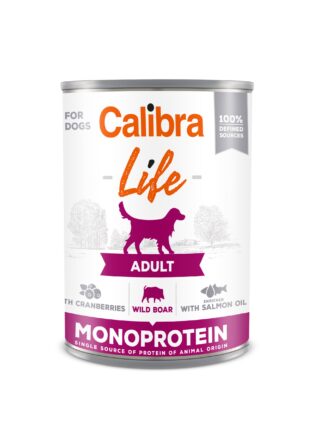 Calibra Life Adult Wild boar with Cranberries konserv koertele 400g