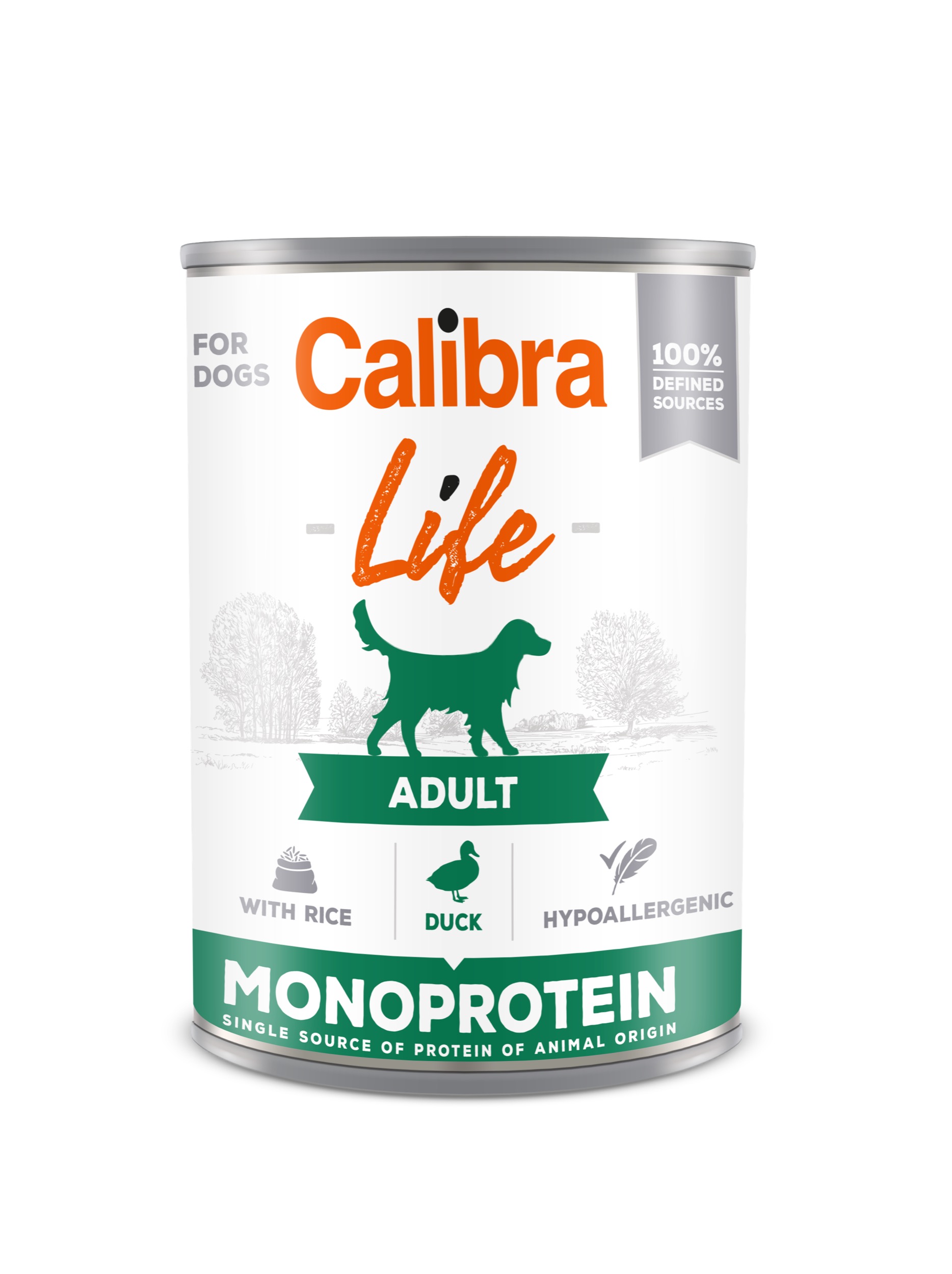 Calibra Life Adult Duck with Rice konserv koertele 400g