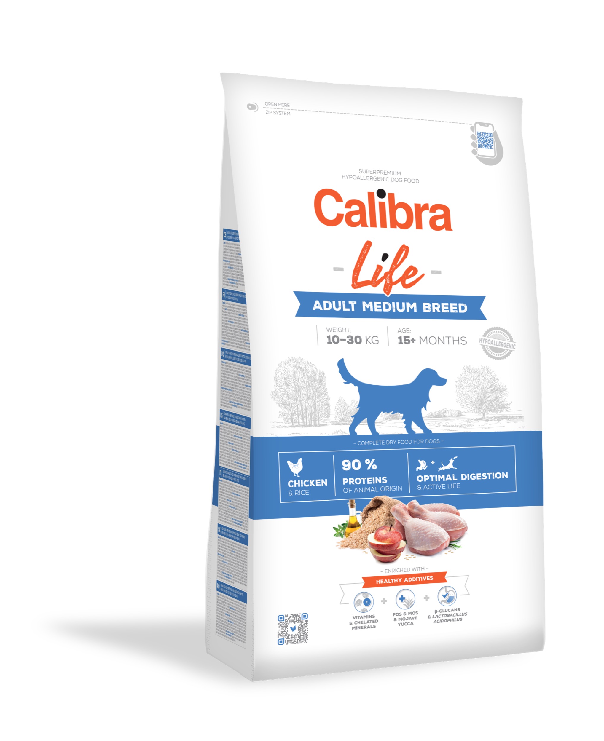 Calibra Life Adult Medium Breed Chicken koeratoit 12kg