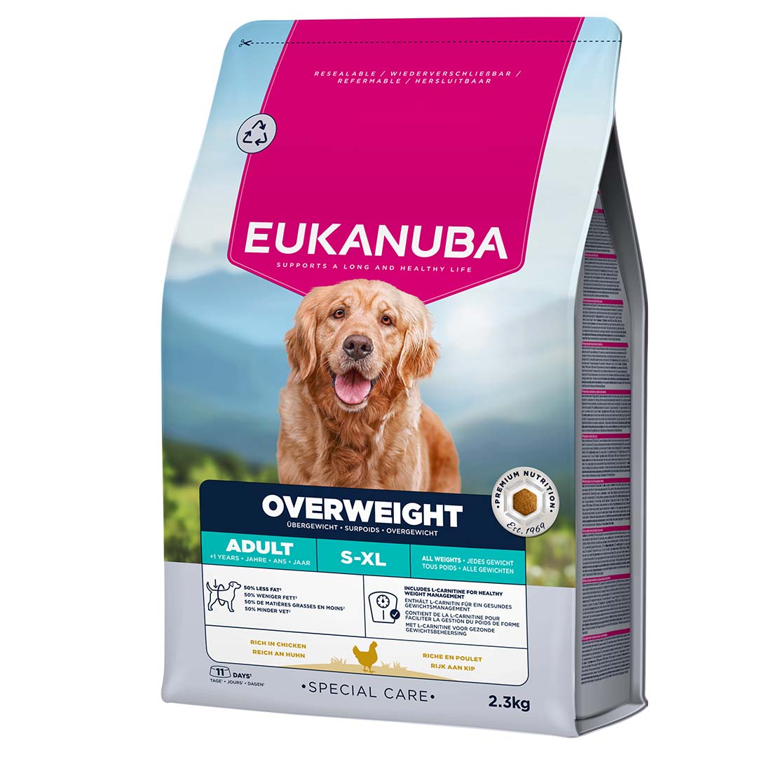 EUKANUBA Adult kanalihaga ülekaalulistele koertele koertele 2.3 kg
