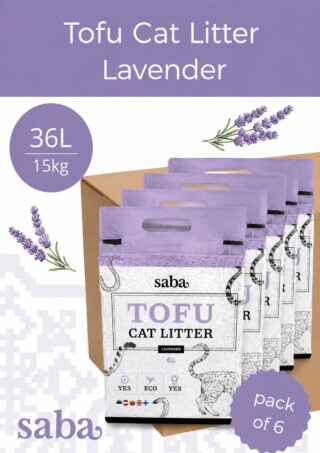 SABA lavendlilõhnaline tofu kassiliiv 36L