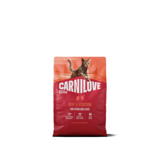 Carnilove Active Beef & Venison Adult Sterilised kassitoit 2kg