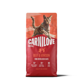 Carnilove Active Beef & Venison Adult Sterilised kassitoit 6kg