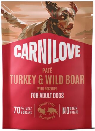 Carnilove Pate Turkey & Wild Boar märgtoit koertele 300g