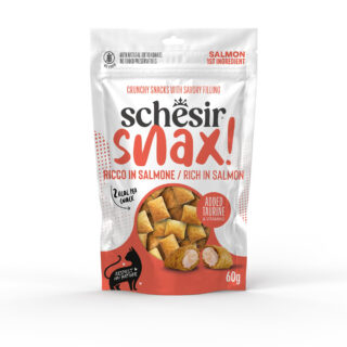 Maius kassidele Schesir Snax! lõhemaitselise täidisega 60g