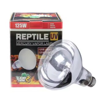 Terraariumi lamp Lucky Herp UVB Mercury Vapor Clear R115 125W