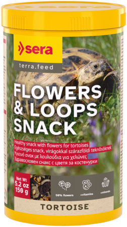 sera Tortoise Flowers & Loops Snack 1000ml/150g