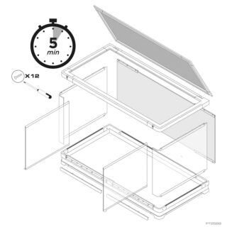 Klaasist terraarium Exo-Terra Vista 120XL 120x60x60cm